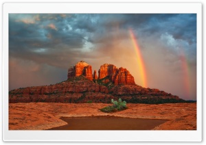 Rainbow In Arizona Ultra HD Wallpaper for 4K UHD Widescreen desktop, tablet & smartphone