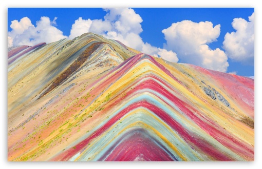 Rainbow Mountain Vinicunca Peru UltraHD Wallpaper for UHD 16:9 ; HD 16:9 ; UltraWide 21:9 24:10 ; Widescreen 16:10 ; Tablet 1:1 ; Mobile 9:16 9:19.5 9:20 9:21 ;