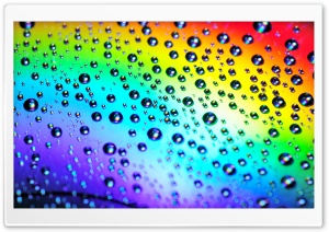 Rainbow Raindrops Ultra HD Wallpaper for 4K UHD Widescreen desktop, tablet & smartphone