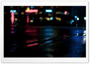 Rainy Night Ultra HD Wallpaper for 4K UHD Widescreen desktop, tablet & smartphone