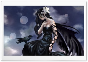 Raven Girl, Art Ultra HD Wallpaper for 4K UHD Widescreen desktop, tablet & smartphone
