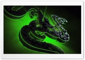 Razer Green Background Ultra HD Wallpaper for 4K UHD Widescreen desktop, tablet & smartphone