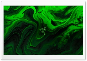 Razer Green Background Ultra HD Wallpaper for 4K UHD Widescreen Desktop, Lockscreen, Screensaver, TV, Tablet, Smartphone