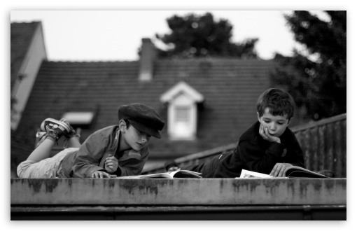 Reading On The Roof UltraHD Wallpaper for HD 16:9 ; UltraWide 32:10 ; Widescreen 16:10 5:3 ; Fullscreen 4:3 5:4 3:2 ; Tablet 1:1 ; Mobile 3:5 3:4 ; Dual 16:10 5:3 16:9 4:3 5:4 ;