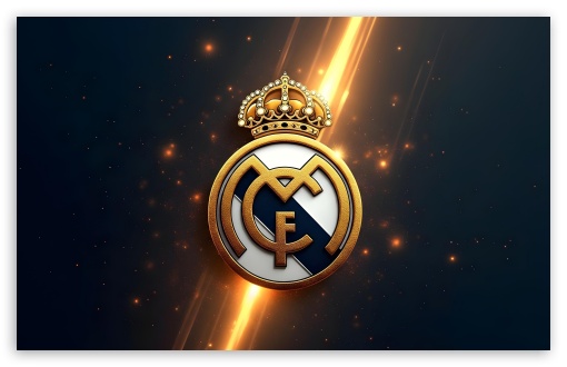 Real Madrid CF Logo UltraHD Wallpaper for Widescreen 16:10 ;