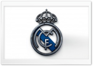 Real Madrid Metal Logo 4K UHD Wallpaper for Widescreen and UltraWide Desktop, UltraHD TV, Smartphone, Tablet