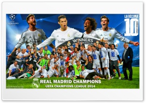 Real Madrid Winners Champions League 2014 Ultra HD Wallpaper for 4K UHD Widescreen desktop, tablet & smartphone
