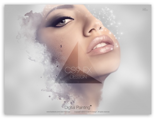 Realistic Digital Painting - CS9 FX Design - Realism UltraHD Wallpaper for Fullscreen 4:3 ;