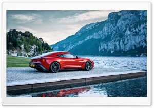 Red Aston Martin Sports Car Ultra HD Wallpaper for 4K UHD Widescreen desktop, tablet & smartphone