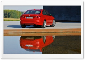 Red BMW 3 Series Rear Ultra HD Wallpaper for 4K UHD Widescreen desktop, tablet & smartphone