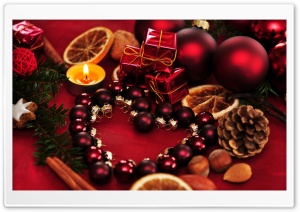 Red Christmas Arrangement Ultra HD Wallpaper for 4K UHD Widescreen desktop, tablet & smartphone