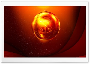 Red Christmas Ball Ultra HD Wallpaper for 4K UHD Widescreen desktop, tablet & smartphone
