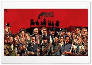 Red Dead Redemption 2 Rival Gangs 4K UHD Wallpaper for Widescreen and UltraWide Desktop, UltraHD TV, Smartphone, Tablet