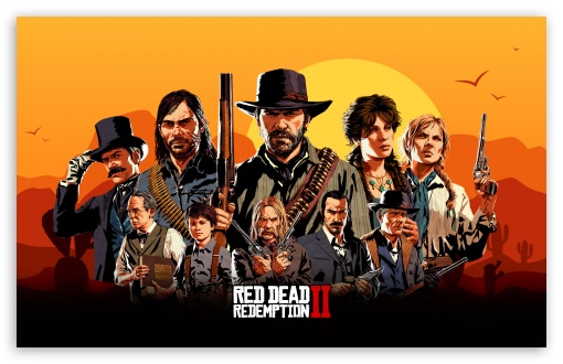 Red Dead Redemption II Western Video Game UltraHD Wallpaper for UHD 16:9 ; HD 16:9 ; UltraWide 21:9 24:10 ; Widescreen 16:10 ; Tablet 1:1 ;