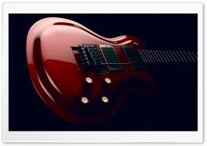 Red Electric Guitar Body Ultra HD Wallpaper for 4K UHD Widescreen desktop, tablet & smartphone