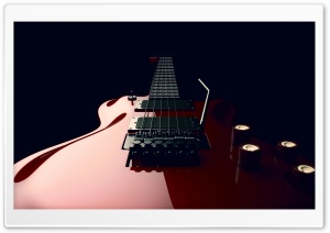 Red Electric Guitar Whammy Bar Vibrato Arm Ultra HD Wallpaper for 4K UHD Widescreen desktop, tablet & smartphone