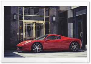 Red Ferrari Italia Ultra HD Wallpaper for 4K UHD Widescreen desktop, tablet & smartphone