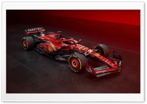 Red Ferrari SF-24 2024 Formula One Car Ultra HD Wallpaper for 4K UHD Widescreen desktop, tablet & smartphone