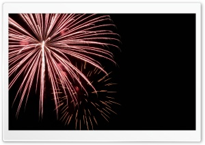 Red Fireworks Ultra HD Wallpaper for 4K UHD Widescreen desktop, tablet & smartphone