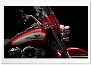 Red Harley Davidson Motorcycle Ultra HD Wallpaper for 4K UHD Widescreen Desktop, Lockscreen, Screensaver, TV, Tablet, Smartphone