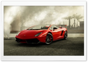 Red Lamborghini Gallardo Ultra HD Wallpaper for 4K UHD Widescreen desktop, tablet & smartphone