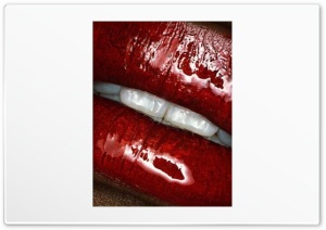 Red Lips 4K UHD Wallpaper for Widescreen and UltraWide Desktop, UltraHD TV, Smartphone, Tablet