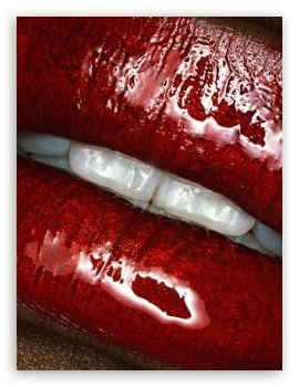 Red Lips UltraHD Wallpaper for Mobile 3:4 ;