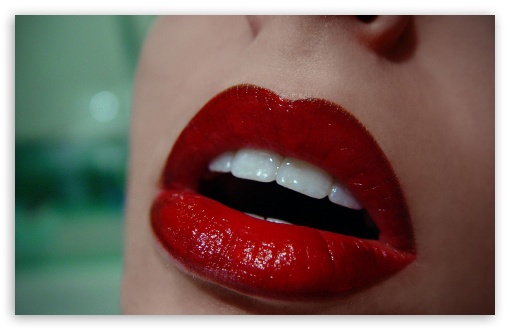 Red Lips UltraHD Wallpaper for HD 16:9 ; Widescreen 16:10 5:3 ; Fullscreen 4:3 5:4 3:2 ; Tablet 1:1 ;