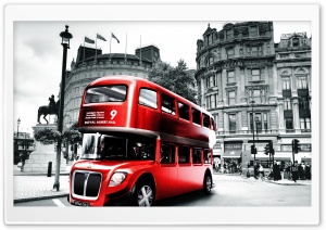 Red London Bus Ultra HD Wallpaper for 4K UHD Widescreen desktop, tablet & smartphone