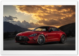 Red Mercedes-Benz AMG GT Car Ultra HD Wallpaper for 4K UHD Widescreen desktop, tablet & smartphone