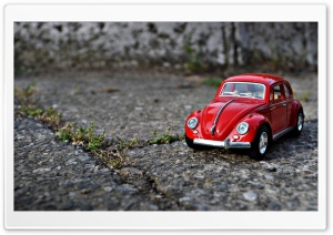 Red Mini Beetle Ultra HD Wallpaper for 4K UHD Widescreen desktop, tablet & smartphone