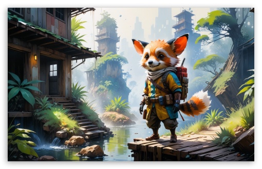 Red Panda Travel Adventures Drawing Art UltraHD Wallpaper for UHD 16:9 ; HD 16:9 ; UltraWide 21:9 24:10 32:9 32:10 ; Widescreen 16:10 5:3 ; Fullscreen 4:3 5:4 3:2 ; Tablet 1:1 ; Mobile 9:16 9:19.5 9:20 9:21 10:16 2:3 3:5 3:4 ; Dual 16:10 5:3 16:9 4:3 5:4 3:2 ;