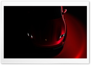 Red Porsche Taycan Electric Car Ultra HD Wallpaper for 4K UHD Widescreen Desktop, Lockscreen, Screensaver, TV, Tablet, Smartphone