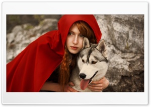 Red Riding Hood and Wolf Ultra HD Wallpaper for 4K UHD Widescreen desktop, tablet & smartphone