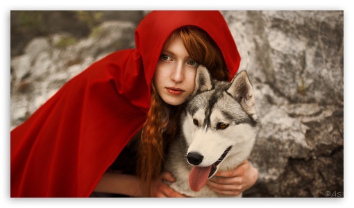 Red Riding Hood and Wolf UltraHD Wallpaper for 8K UHD TV 16:9 Ultra High Definition 2160p 1440p 1080p 900p 720p ; UHD 16:9 2160p 1440p 1080p 900p 720p ; Mobile 16:9 - 2160p 1440p 1080p 900p 720p ;