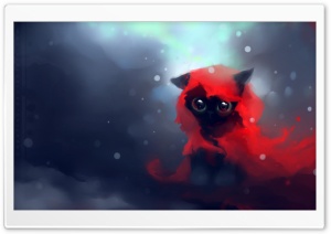 Red Riding Hood Cat Ultra HD Wallpaper for 4K UHD Widescreen desktop, tablet & smartphone