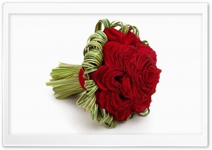 Red Rose Bridal Bouquet Ultra HD Wallpaper for 4K UHD Widescreen desktop, tablet & smartphone