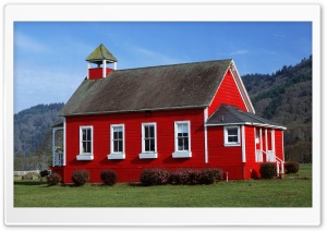 HD wallpaper school schoolhouse red old oregon willamette valley  architecture  Wallpaper Flare