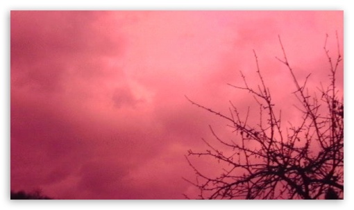Red sky UltraHD Wallpaper for Mobile 3:5 3:4 ;