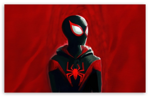 Red Spiderman Miles Morales UltraHD Wallpaper for UHD 16:9 ; HD 16:9 ; Widescreen 16:10 ;