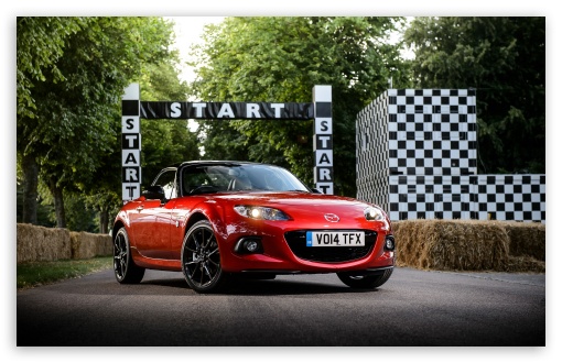 Red Sport Mazda MX-5 UltraHD Wallpaper for HD 16:9 ; Widescreen 16:10 5:3 ; Fullscreen 4:3 5:4 3:2 ; Tablet 1:1 ;