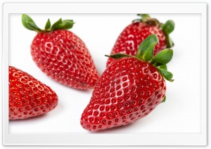 Red Strawberries, Fresh, Delicious, Fruits, Macro, Organic 4K UHD Wallpaper for Widescreen and UltraWide Desktop, UltraHD TV, Smartphone, Tablet