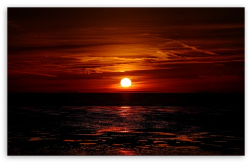 Sun Red Sunset Wallpaper  720x1544