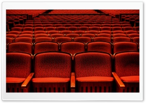 Red Theater Seats Ultra HD Wallpaper for 4K UHD Widescreen desktop, tablet & smartphone