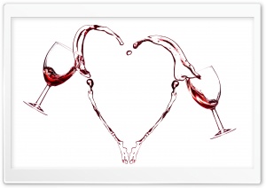 Red Wine Heart Ultra HD Wallpaper for 4K UHD Widescreen desktop, tablet & smartphone