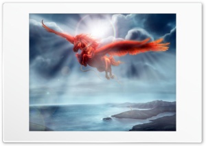 Red Wings Fantasy Animals Ultra HD Wallpaper for 4K UHD Widescreen desktop, tablet & smartphone