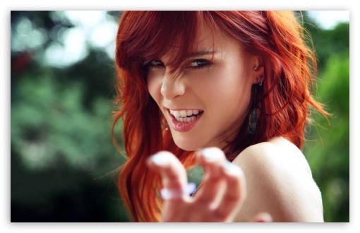 Redhead Girl Emotion UltraHD Wallpaper for HD 16:9 ; Widescreen 16:10 5:3 ;