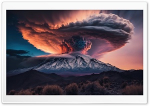 Remarkable Volcanic Eruption Ultra HD Wallpaper for 4K UHD Widescreen desktop, tablet & smartphone
