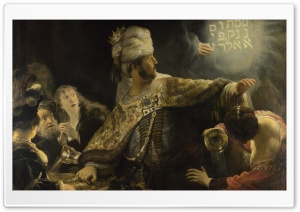 Rembrandt Feast Of Belshazzar Ultra HD Wallpaper for 4K UHD Widescreen desktop, tablet & smartphone