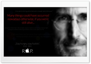Remembering Steve Jobs Ultra HD Wallpaper for 4K UHD Widescreen desktop, tablet & smartphone